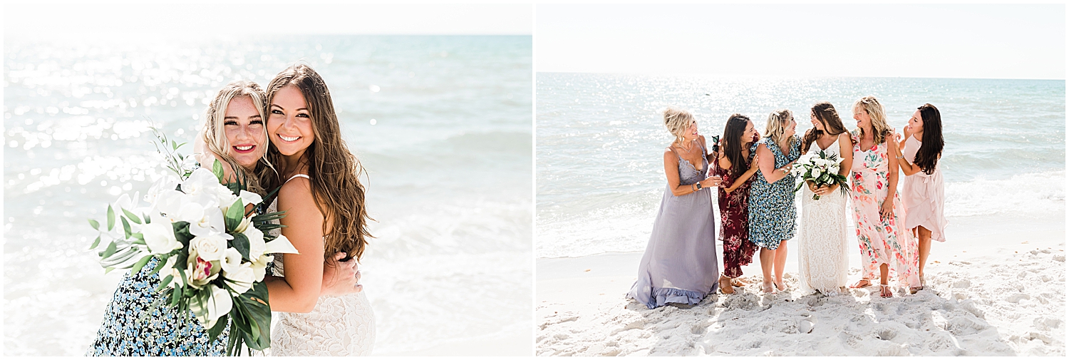 Bridesmaids Beach Portraits Photos